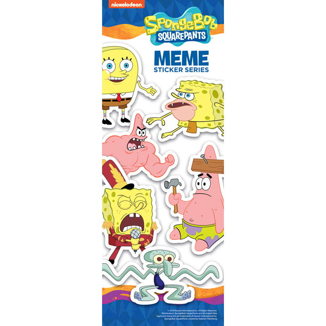 SpongeBob Squarepants Meme Stickers Product Display Back