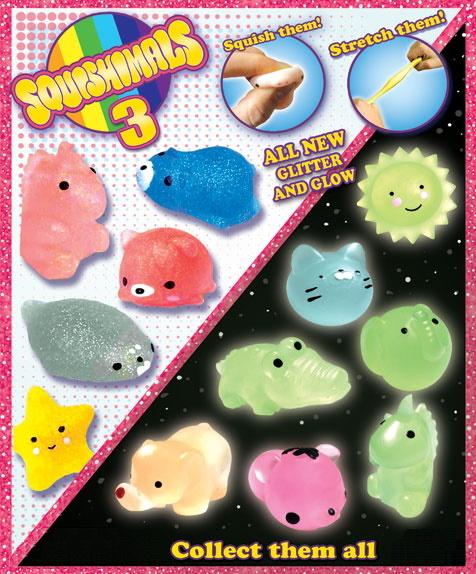 Squishimals Series #3 2" Capsules Product Display