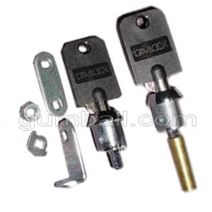 Wizard Spiral Lock & Key Assembly Set (2 pieces)