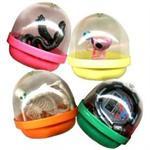Toys in 2-inch diameter acorn shaped vending capsules