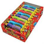 Retail display box of individually wrapped candy packages