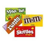 Various candy products vending labels for marketing the contents in your bulk vending machine