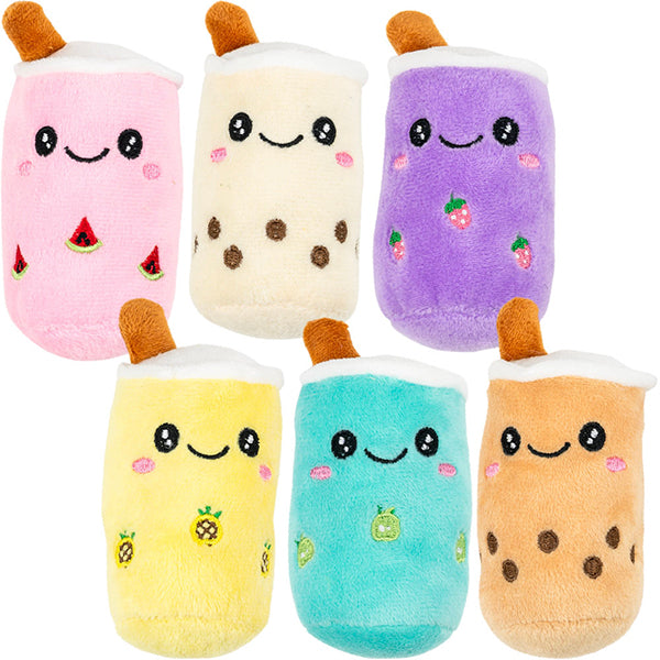 Mini Boba Tea 3in Plush Asst (12pcs)
