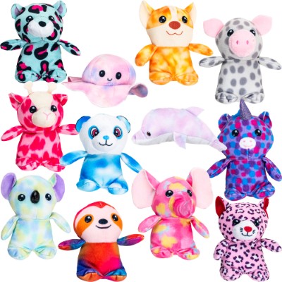 Mini 3in-3.5in Animal Plush Assortment (12pcs)