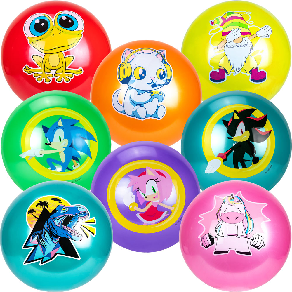 Assorted Mix of 12in Vinyl Balls