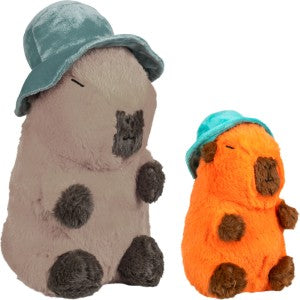 Small Capybara w/Hats 8in Plush (1ct.)
