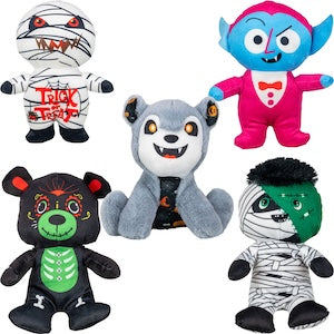 Small 100% Generic Halloween Plush 6in-9in Kit (108 pcs) | Gumball.com
