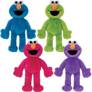 Elmo and Cookie Monster Colors 7in-9in Plush (1ct.) | Gumball.com