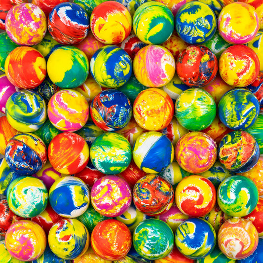 25mm (.98in) Swirl Hi-Bounce Ball Mix