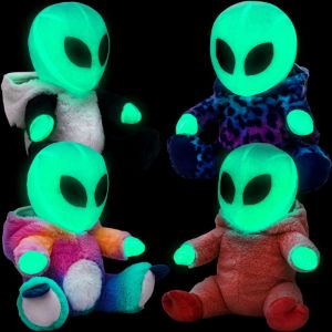Medium Glow-in-the-Dark Aliens in Animal Costumes 10in Asst