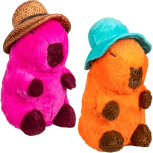 Jumbo Capybara w/Hats 14in Plush (1ct.)