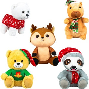 Jumbo 100% Generic 12in-15in Christmas Plush Kit (40 pcs)