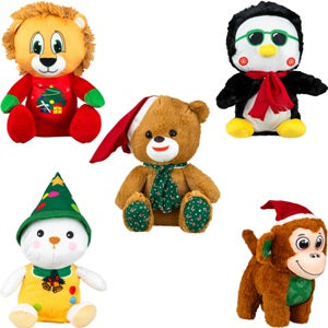 Jumbo 100% Generic 12in-15in Christmas Plush Kit (40 pcs)