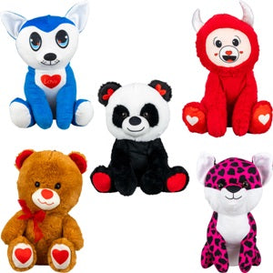 Jumbo 100% Generic 12in Valentines Plush Kit (40 pcs)