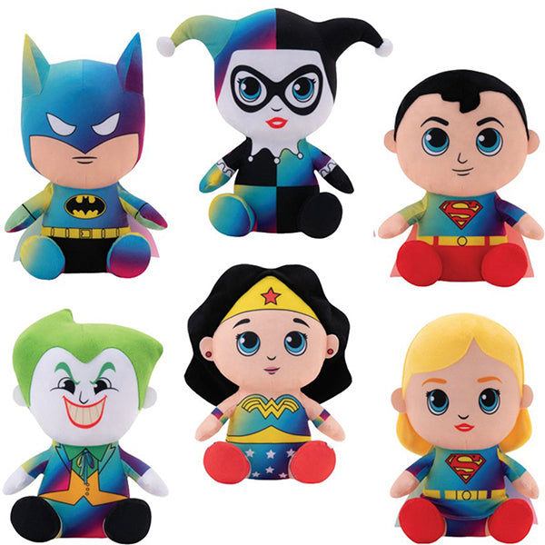 DC Comics™ Big Head Gradient Plush 10in Asst