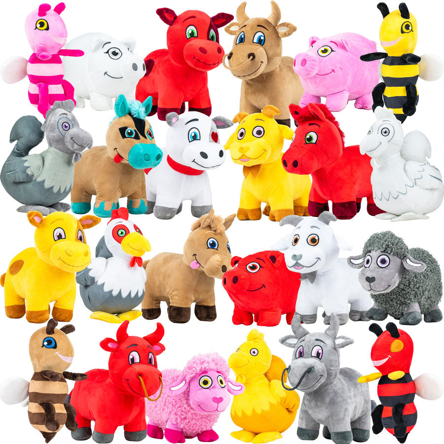 Jumbo Sqwishland Farm Series 11in-13in (36pcs)
