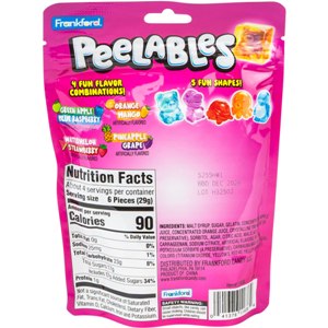 Frankford Peelables Animals Gummy Bag (9pcs)