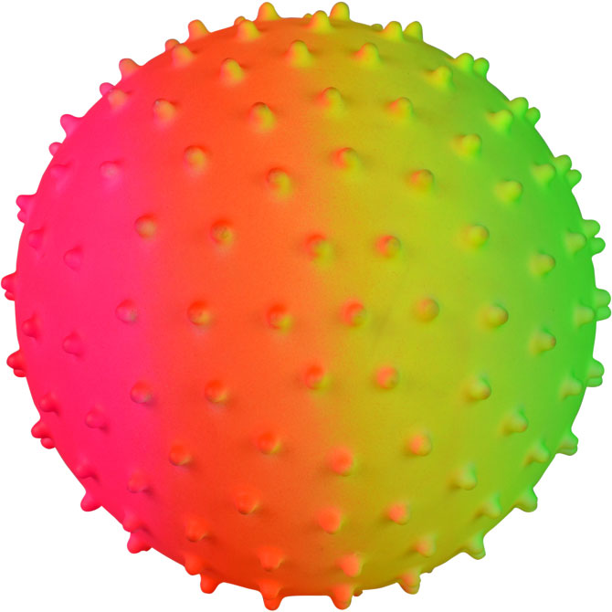 5" Inflatable Rainbow Knobby Balls