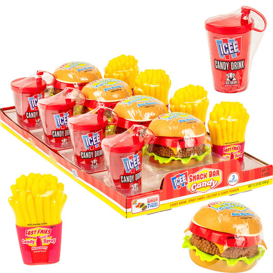 ICEE Snack Bar Candy 3pc Set (8pcs)