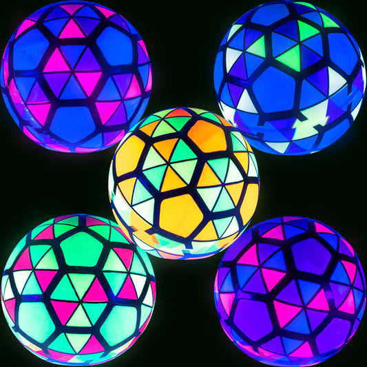 6in Inflatable Neon Geometric Balls 