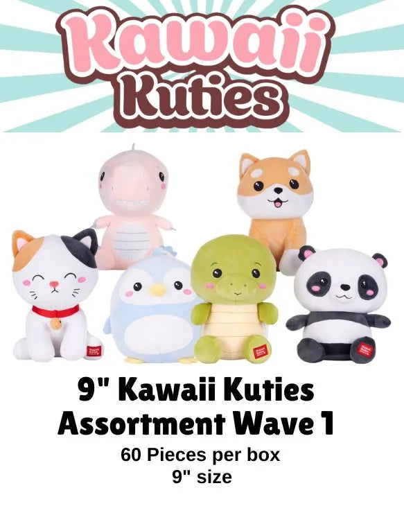 Kawaii Kuties Series #1 9" Plush Mix (60ct.)