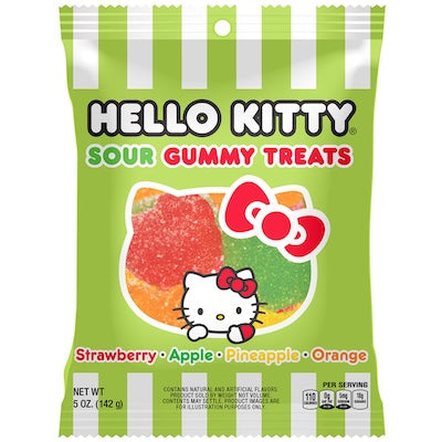 Hello Kitty® Sour Gummi Treats Peg Bag (12pcs)