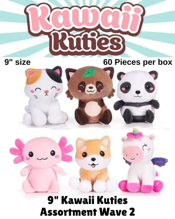 Kawaii Kuties Series #2 9" Plush Mix (60ct.)