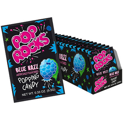 Cosmic Dust Blue Razz Box Pop Rocks® Blue Razz Display Box| Gumball.com