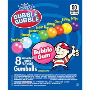 600 Count Assorted Fruit Gumballs