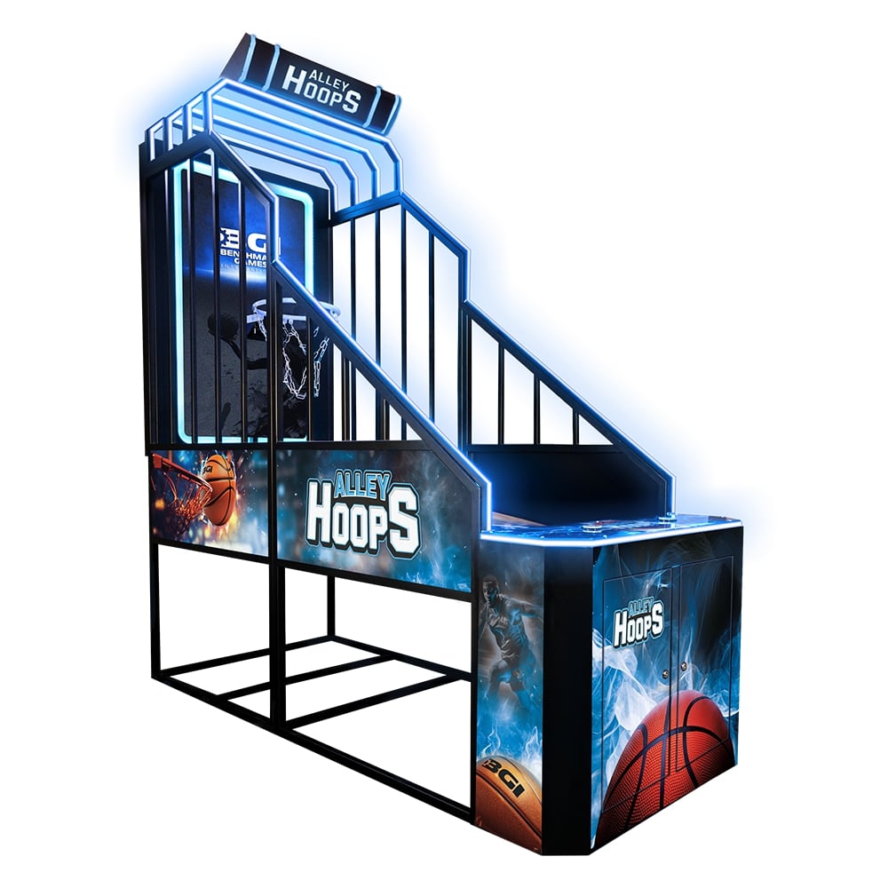 Hoop Rings Arcade Alley Hoops Standard Basketball Arcade Game | Gumball.com
