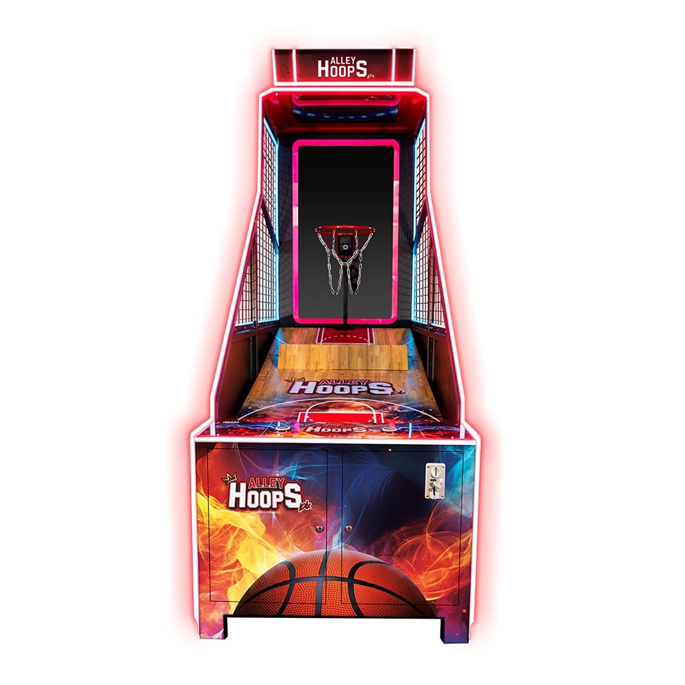 Hoop Rings Arcade Alley Hoops Deluxe Basketball Arcade Game | Gumball.com