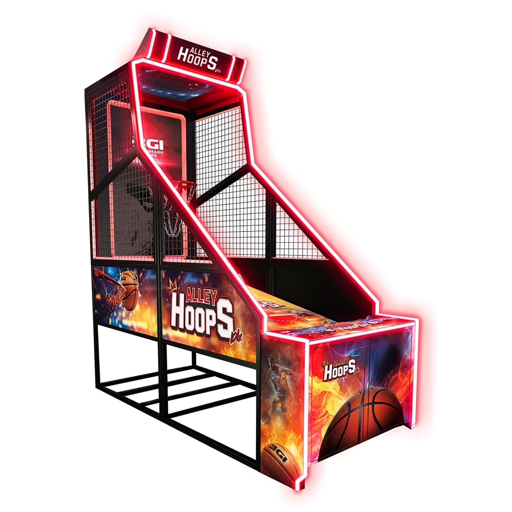 Hoop Rings Arcade Alley Hoops Deluxe Basketball Arcade Game | Gumball.com