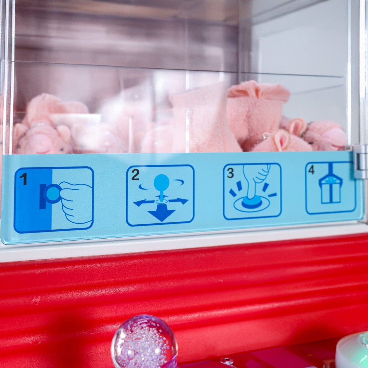 Alpaca Prize 22" Crane Machine Instructions Close Up Product Image