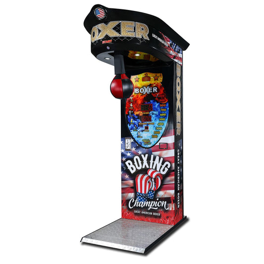 Boxer Punching Arcade Game Machine Right Side Angle Product Image