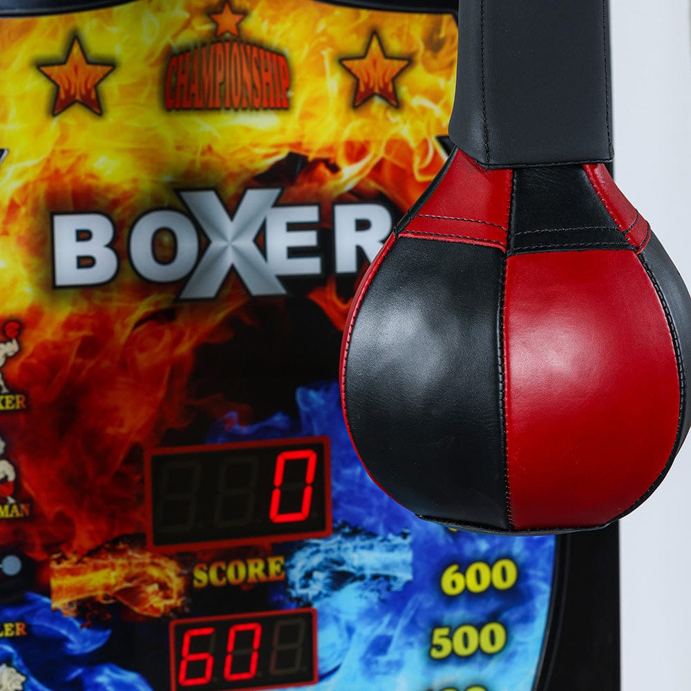 Boxer Punching Arcade Game Machine Score Panel Close Up Product Image