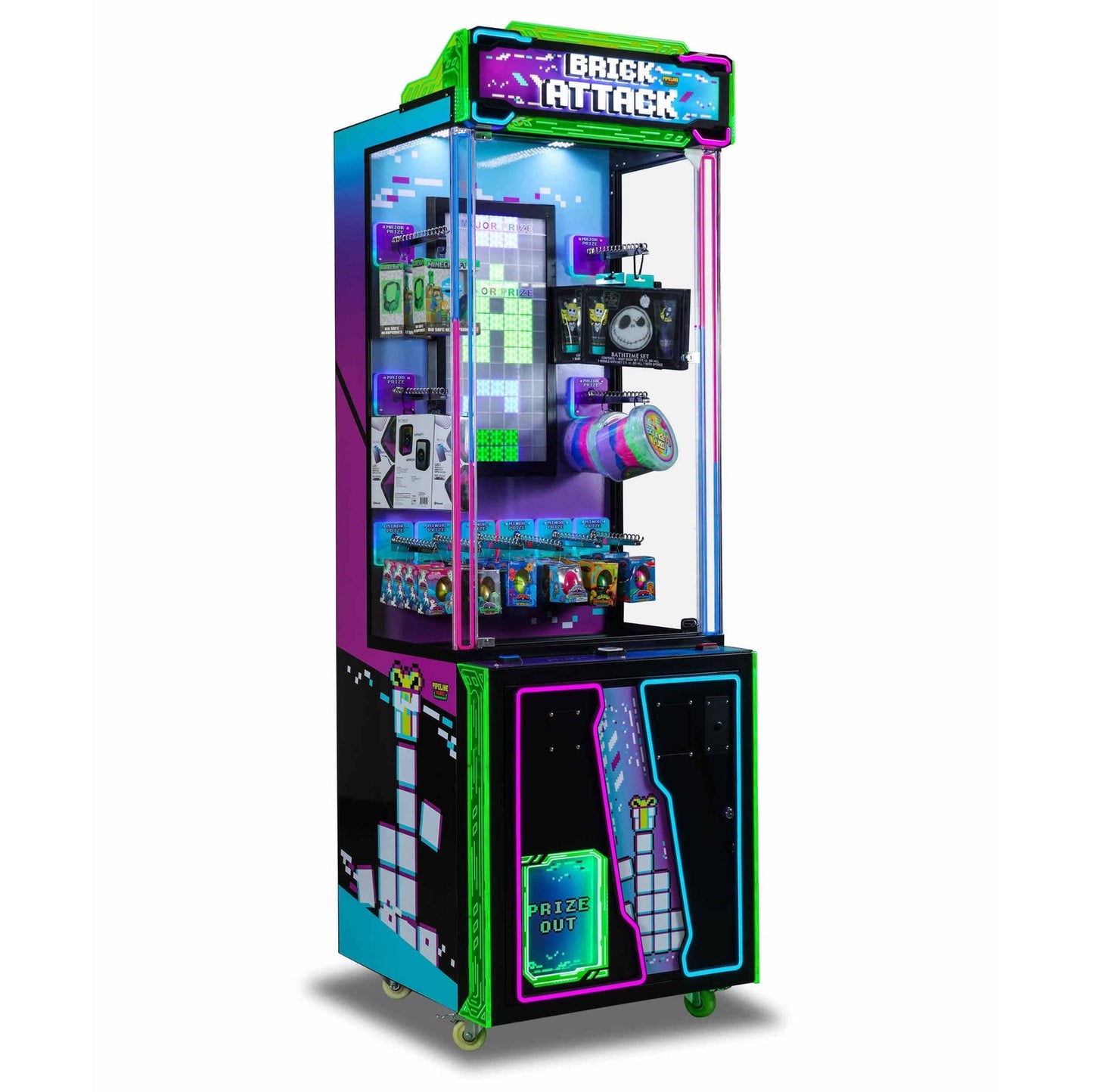 Brick Attack 31" Arcade Game Machine Left Side Angle Product Image
