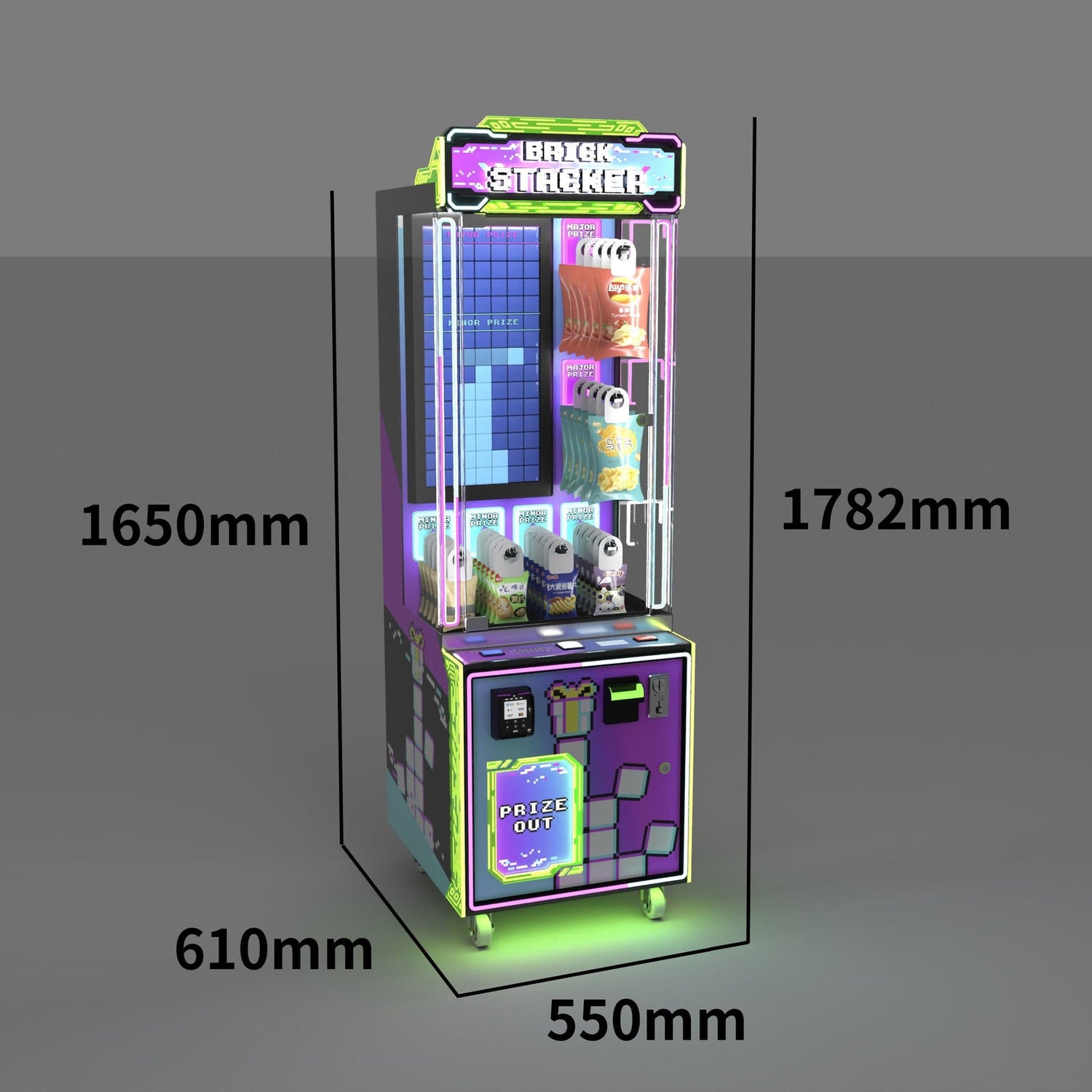 Brick Attack Mini 24" Arcade Game Machine Measurements Product Image