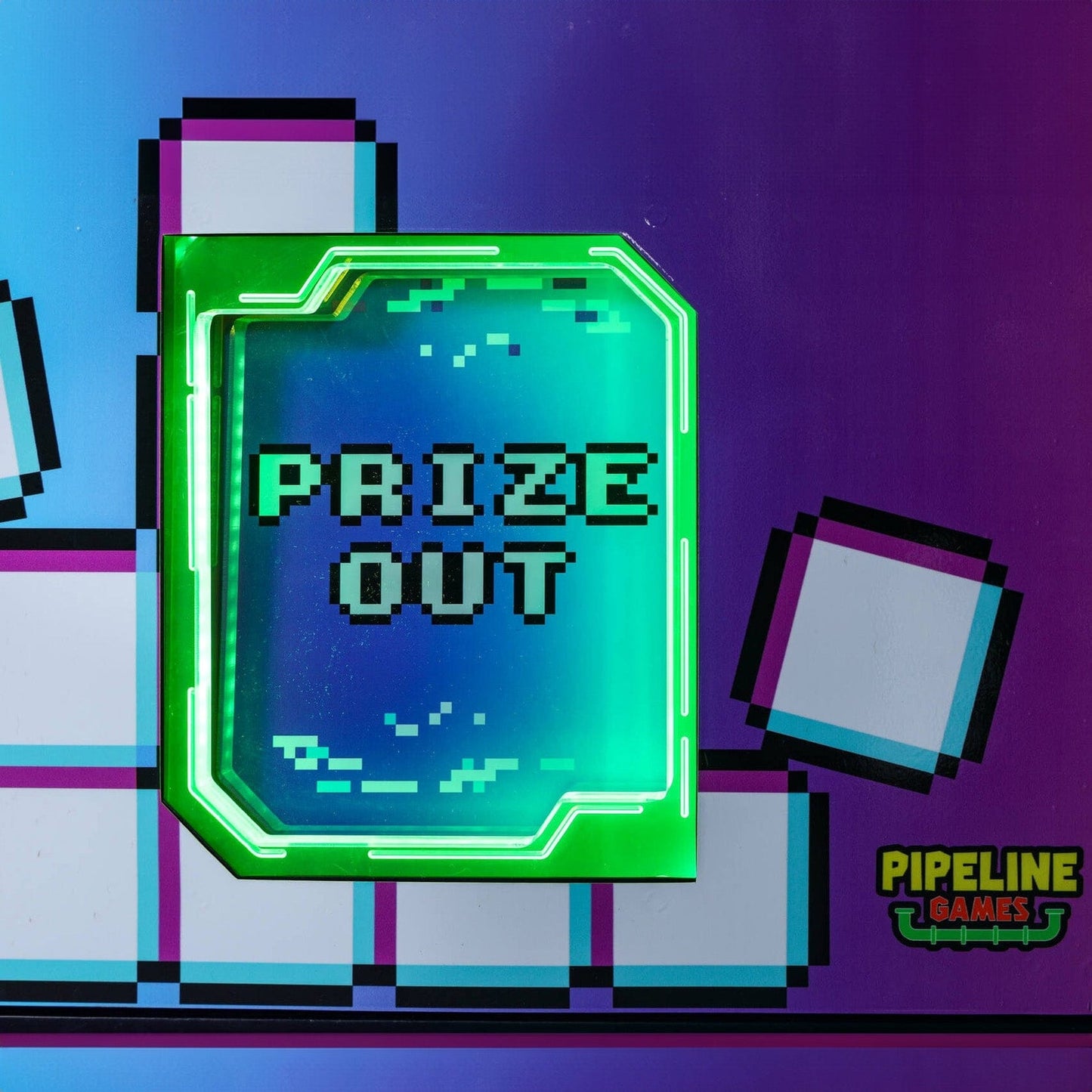 Brick Attack Mini 24" Arcade Game Machine Prize Out Door Close Up Product Image