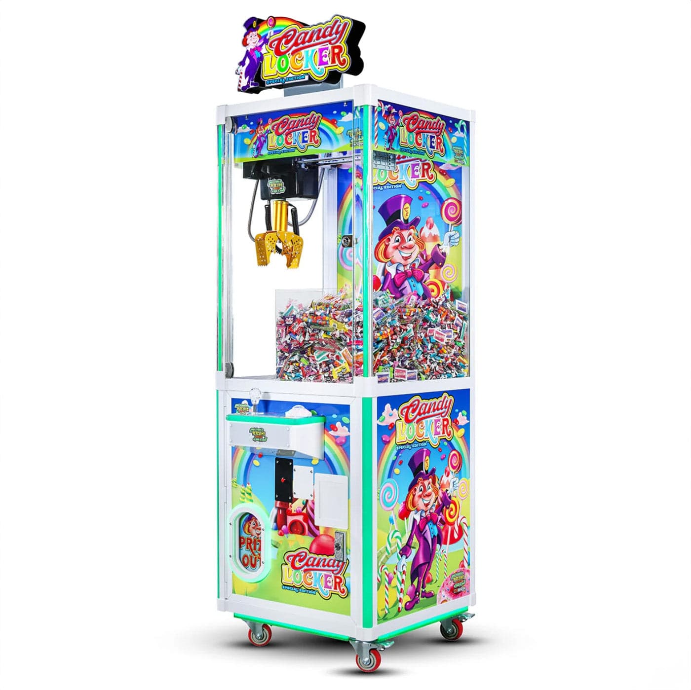 Candy Locker SE 24" Candy Crane Machine Product Image Right Angle View