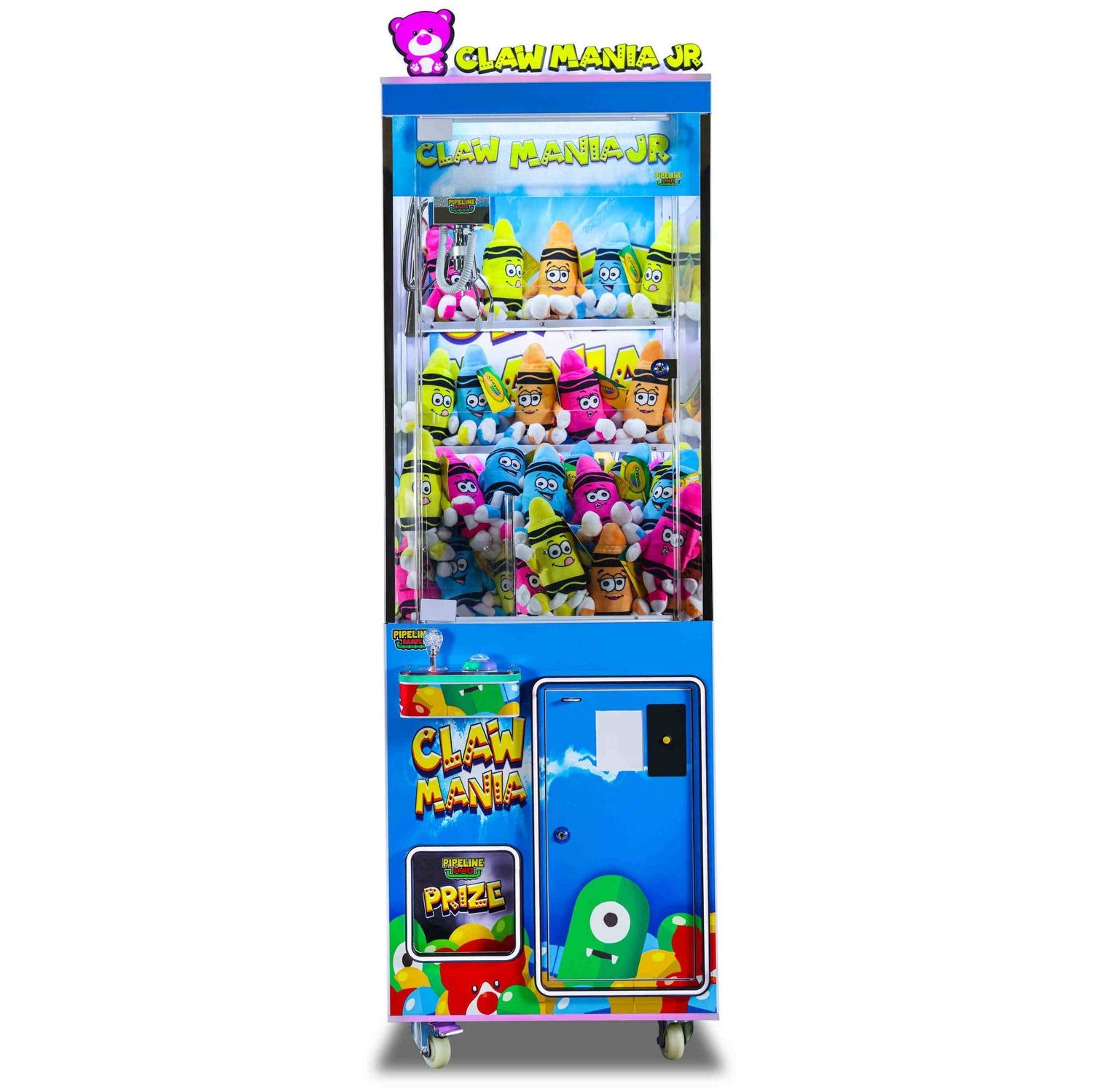 Claw Mania Jr 24" Crane Machine Front Side Angle Product Image