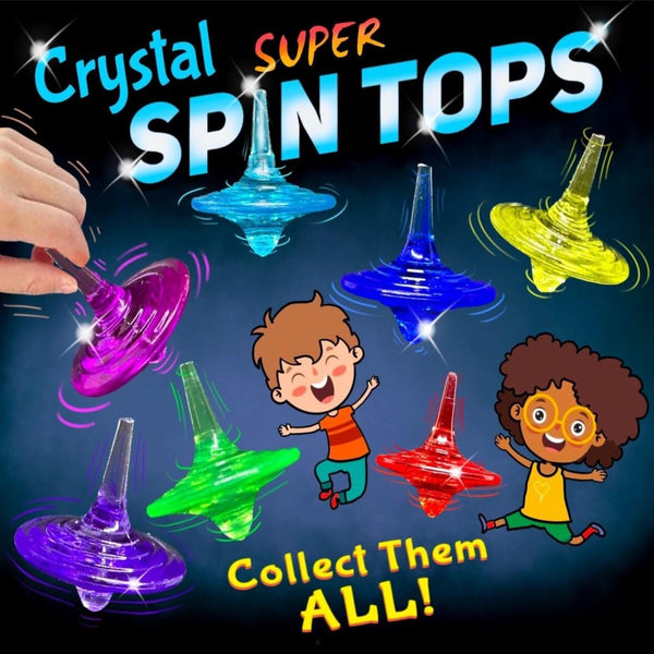 Crystal Spin Tops display card