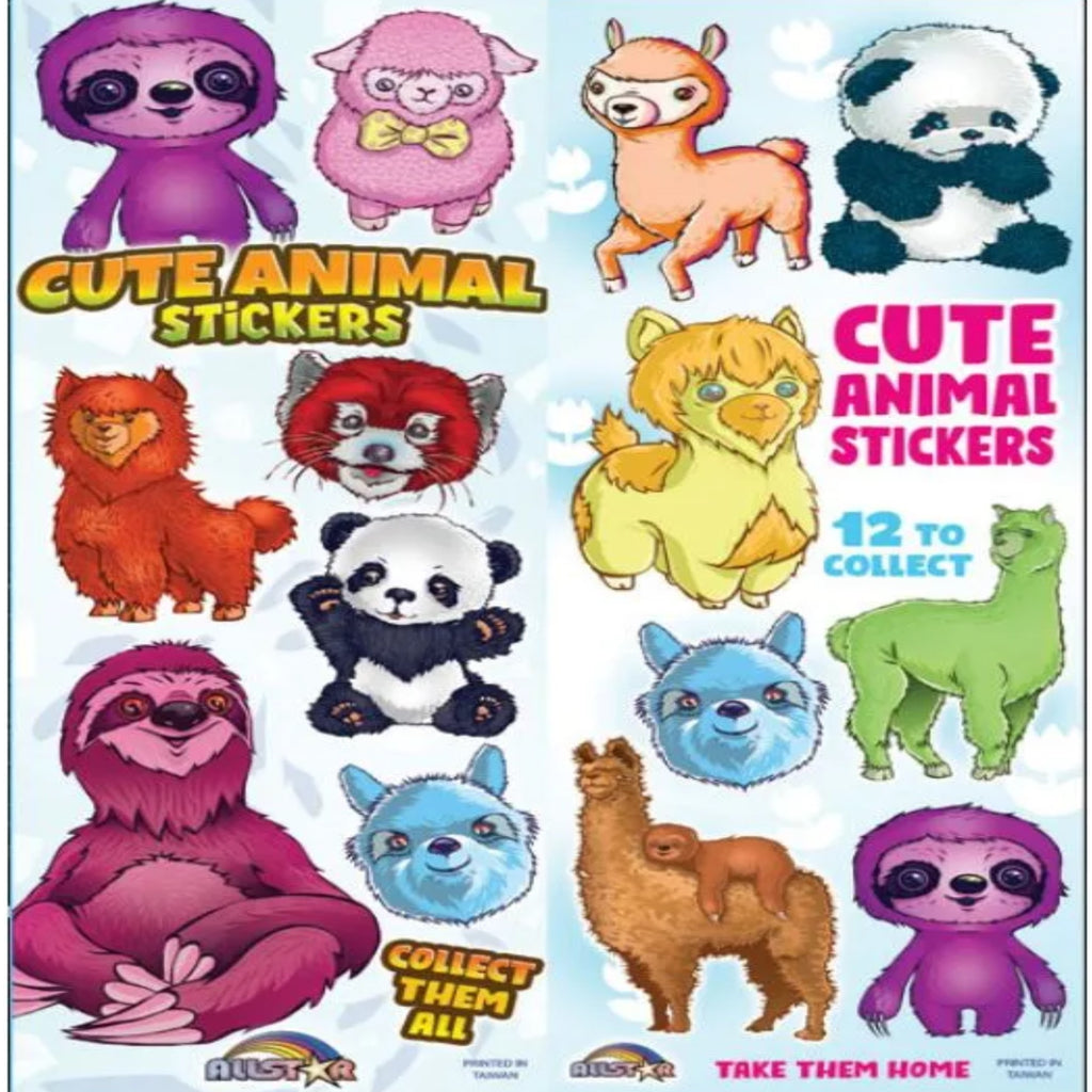 Display card for cute animals  stickers