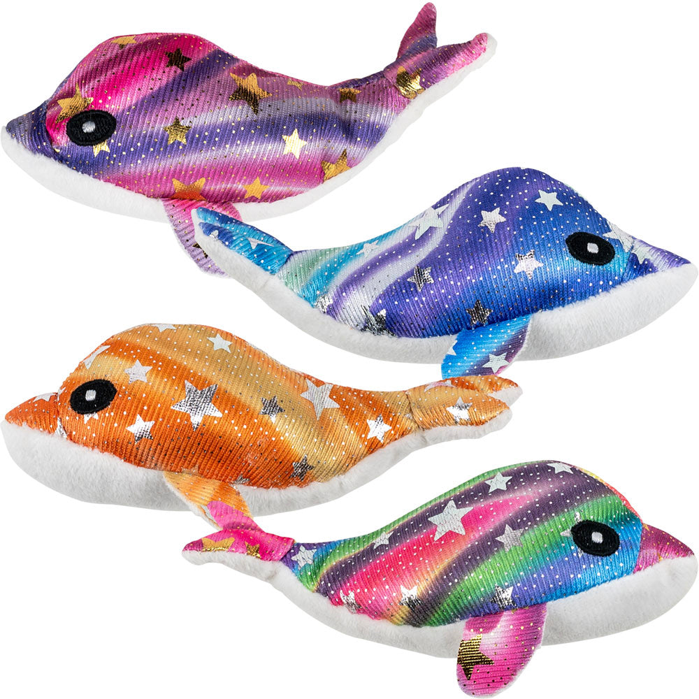Dolphin Plush in Star Print 4in Plush Toy Mix 12 Ct. Product Image