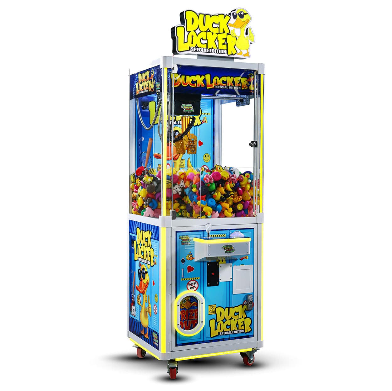 Duck Locker SE 24" Crane Machine Left Side Angle Product Image