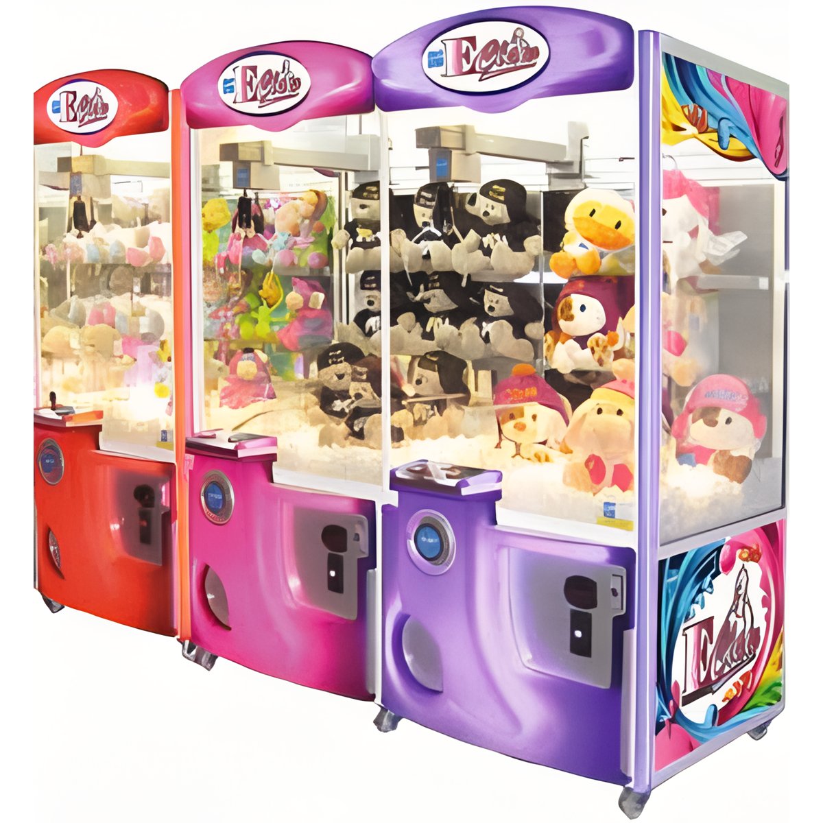 E-Claw 600 Three Player Claw Machine | Crane Machine | Gumball.com