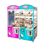 E-Claw 900 2-Player Crane Claw Machine Arcade Game Pink and Blue