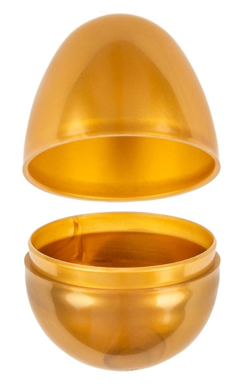 Empty Plastic Gold Eggs Only 2000 Pc Per Case Product Image