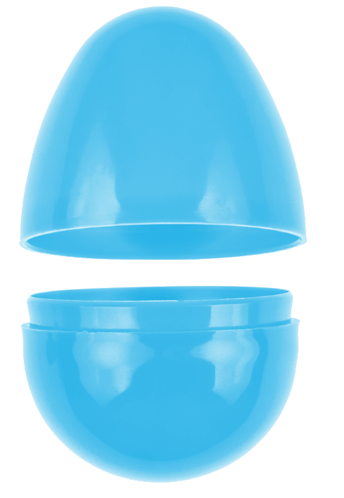 Empty Sky Blue Easter Eggs 2000 Pc Per Case Product Image