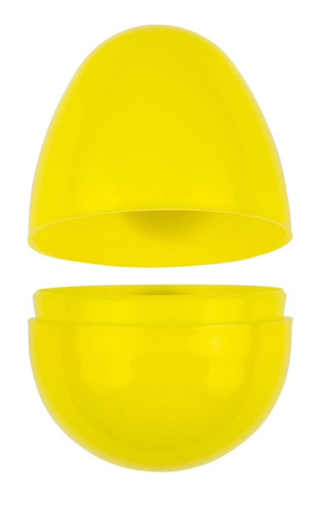 Empty Yellow Easter Eggs 2000 Pc Per Case Product Image