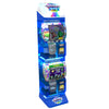 Side view of translucent blue colored Gotcha Glow toy capsule vending machine